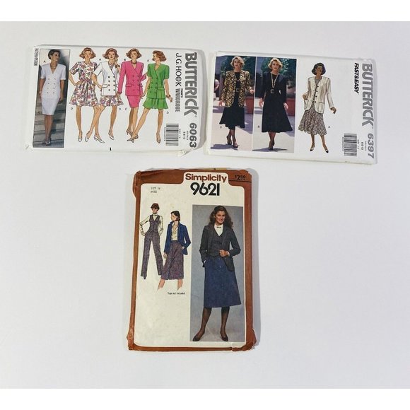 Butterick Simplicity Craft Sewing Patterns Career Jacket Dress Skirt Shorts - Picture 1 of 9